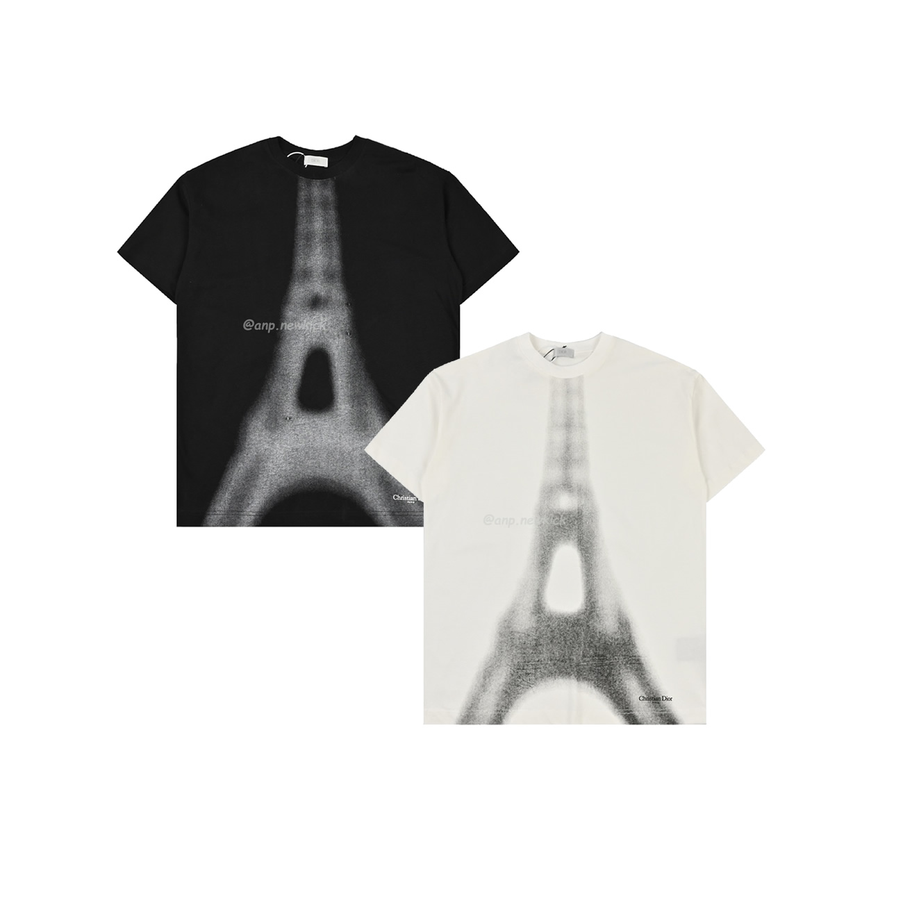 Dior Iron Tower Inkjet Short Sleeved T Shirt (1) - newkick.cc